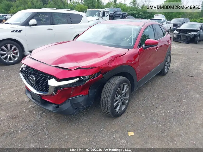 2024 Mazda Cx-30 Gt VIN: 3MVDMBDM2RM648950 Lot: 12644144