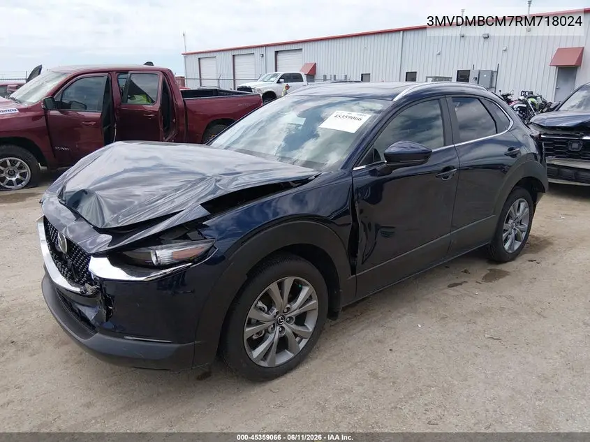 2024 Mazda Cx-30 2.5 S Preferred Package VIN: 3MVDMBCM7RM718024 Lot: 45359066