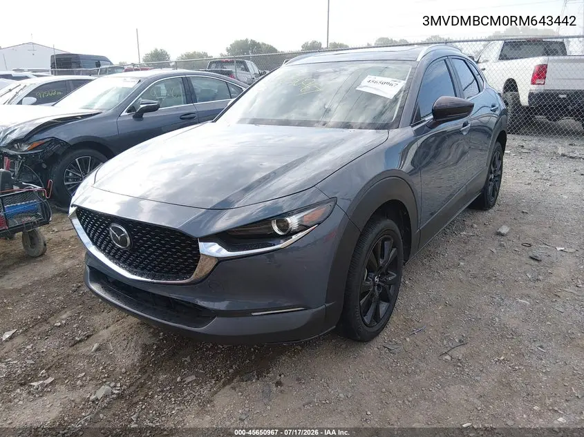 2024 Mazda Cx-30 2.5 S Carbon Edition VIN: 3MVDMBCM0RM643442 Lot: 45650967