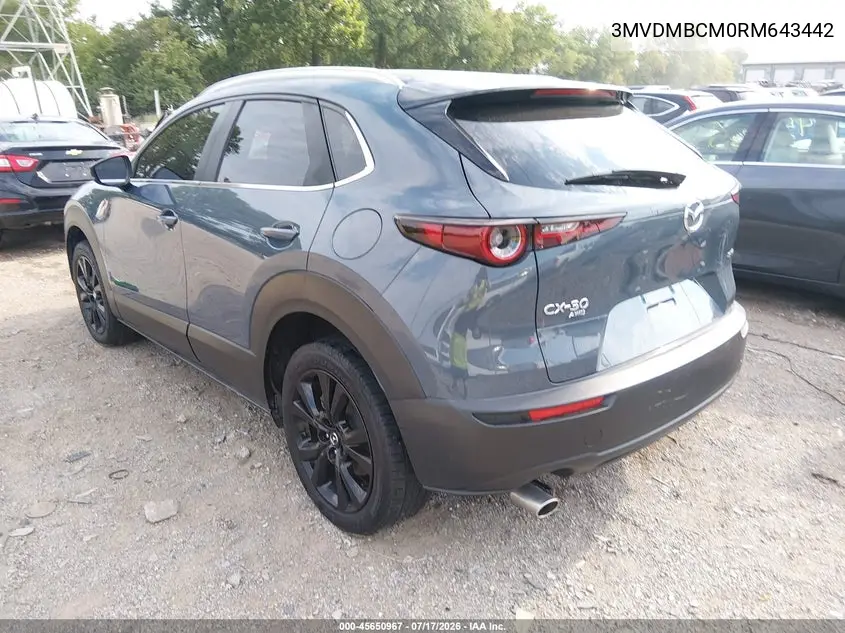 2024 Mazda Cx-30 2.5 S Carbon Edition VIN: 3MVDMBCM0RM643442 Lot: 45650967