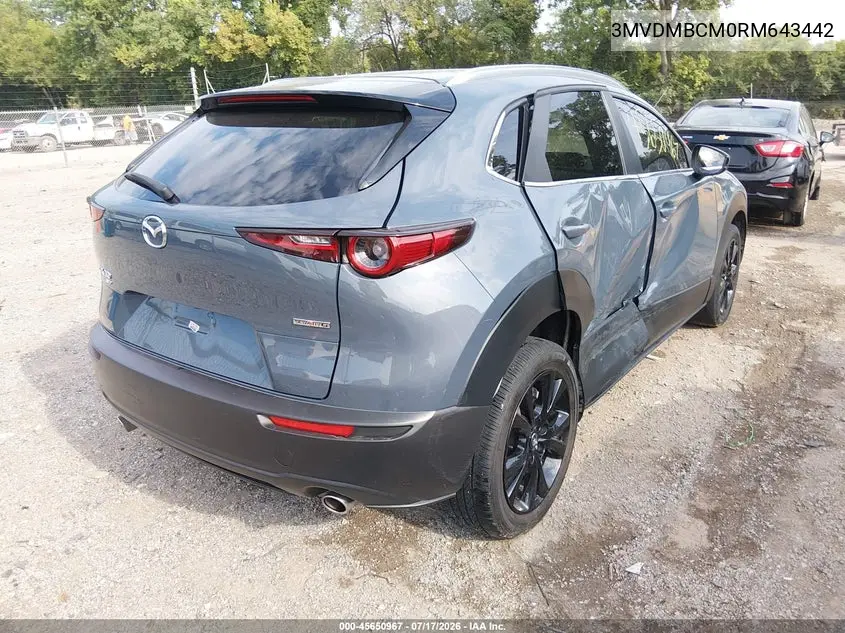 2024 Mazda Cx-30 2.5 S Carbon Edition VIN: 3MVDMBCM0RM643442 Lot: 45650967
