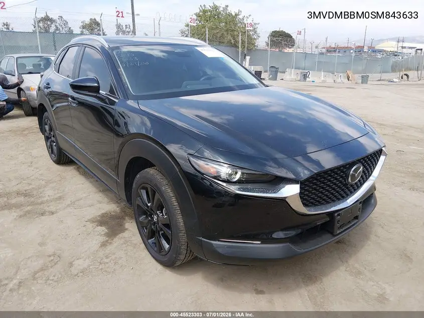 2025 Mazda Cx-30 2.5 S Select Sport VIN: 3MVDMBBM0SM843633 Lot: 45523303