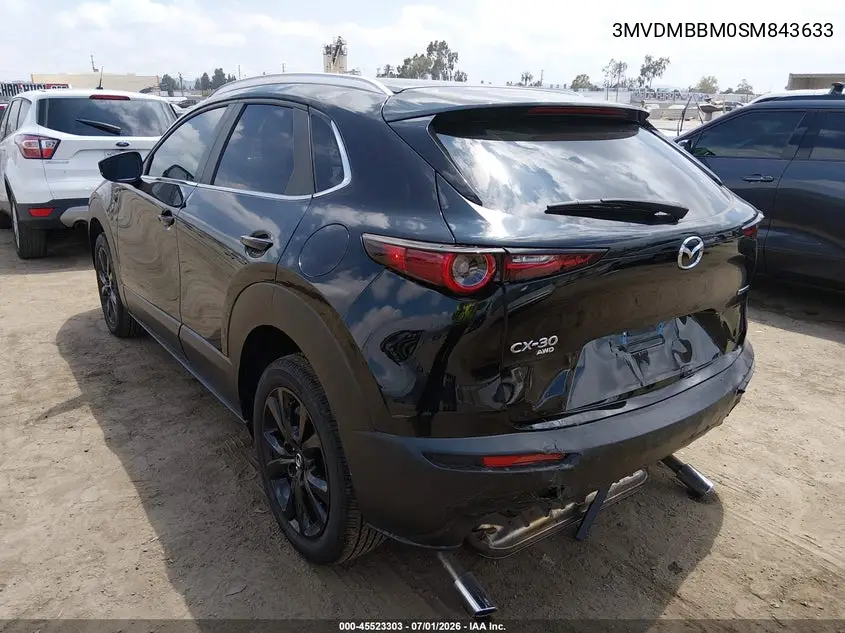 2025 Mazda Cx-30 2.5 S Select Sport VIN: 3MVDMBBM0SM843633 Lot: 45523303
