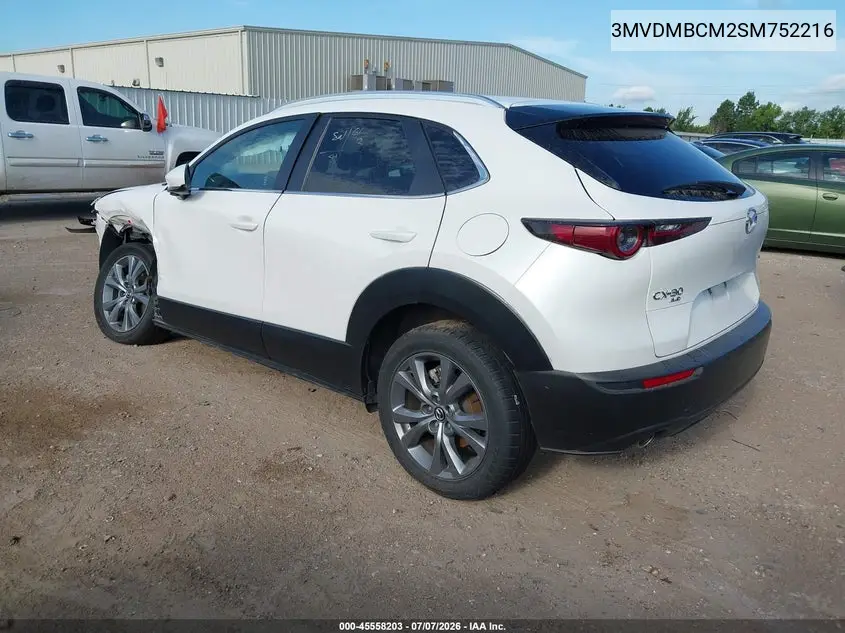 2025 Mazda Cx-30 2.5 S Preferred Package VIN: 3MVDMBCM2SM752216 Lot: 45558203