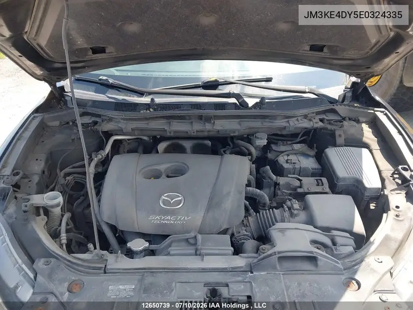 2014 Mazda Cx-5 Gt VIN: JM3KE4DY5E0324335 Lot: 12650739x