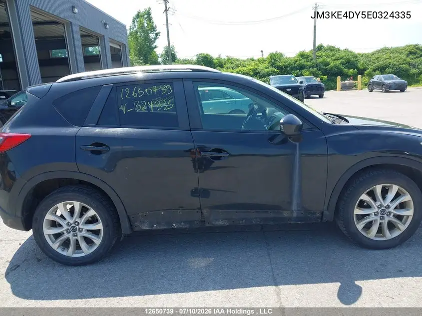 2014 Mazda Cx-5 Gt VIN: JM3KE4DY5E0324335 Lot: 12650739x