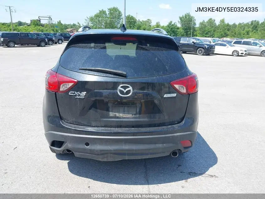 2014 Mazda Cx-5 Gt VIN: JM3KE4DY5E0324335 Lot: 12650739x
