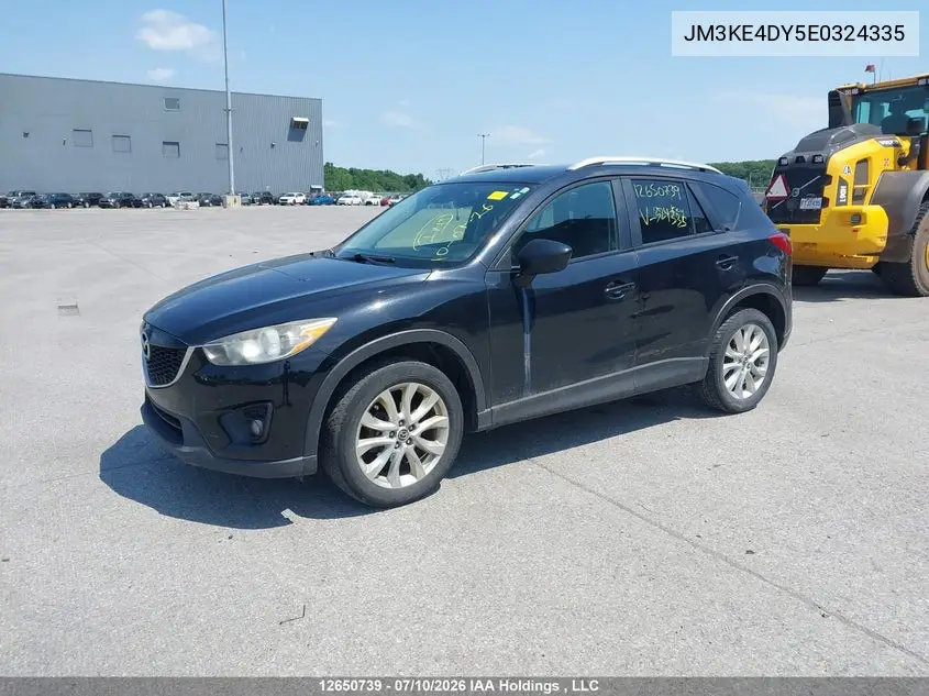 2014 Mazda Cx-5 Gt VIN: JM3KE4DY5E0324335 Lot: 12650739x