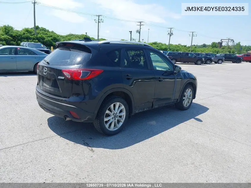 2014 Mazda Cx-5 Gt VIN: JM3KE4DY5E0324335 Lot: 12650739x