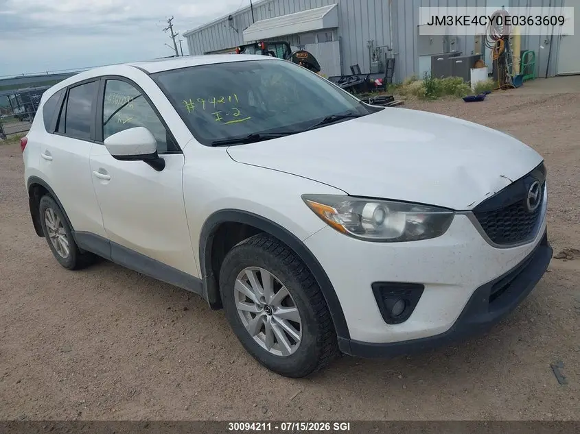 2014 Mazda Cx-5 Touring VIN: JM3KE4CY0E0363609 Lot: 30094211