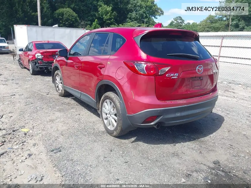 2014 Mazda Cx-5 Touring VIN: JM3KE4CY2E0334774 Lot: 45456808