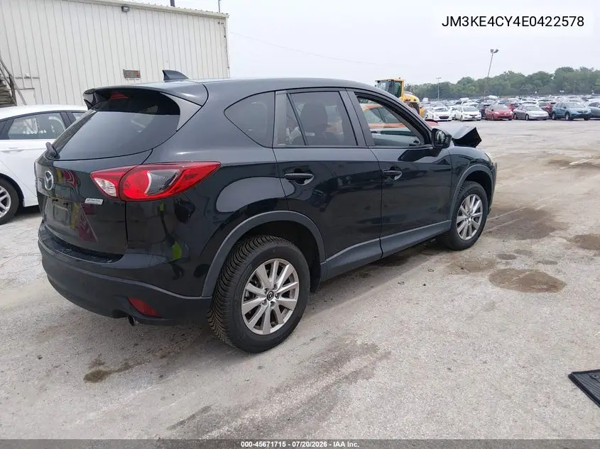 2014 Mazda Cx-5 Touring VIN: JM3KE4CY4E0422578 Lot: 45671715