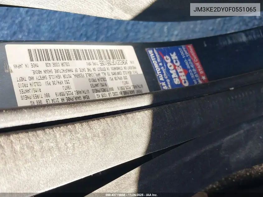 JM3KE2DY0F0551065 2015 Mazda Cx-5 Grand Touring