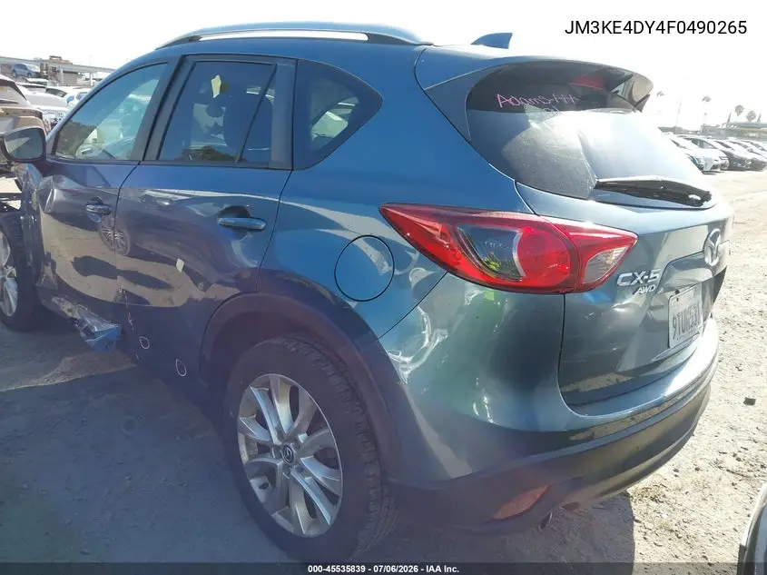 2015 Mazda Cx-5 Grand Touring VIN: JM3KE4DY4F0490265 Lot: 45535839