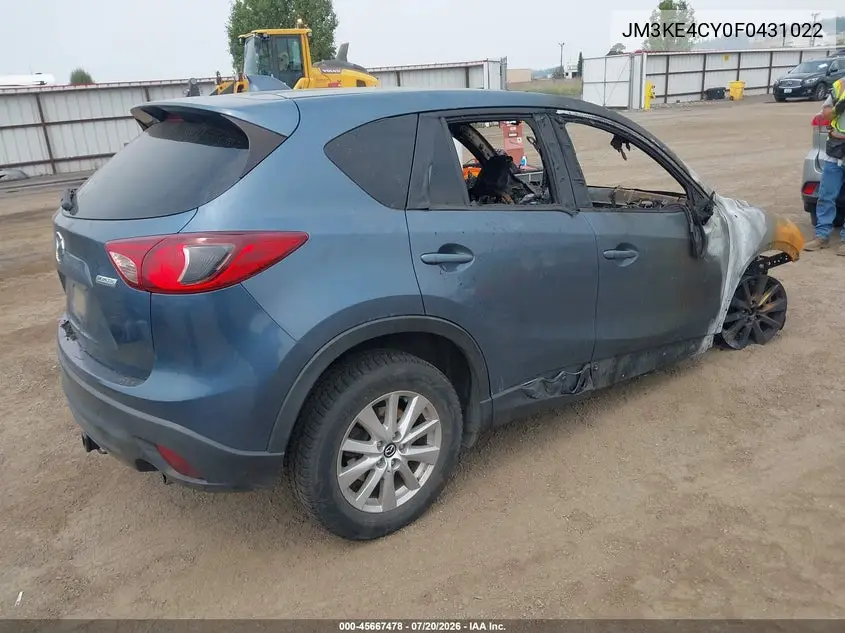 2015 Mazda Cx-5 Touring VIN: JM3KE4CY0F0431022 Lot: 45667478