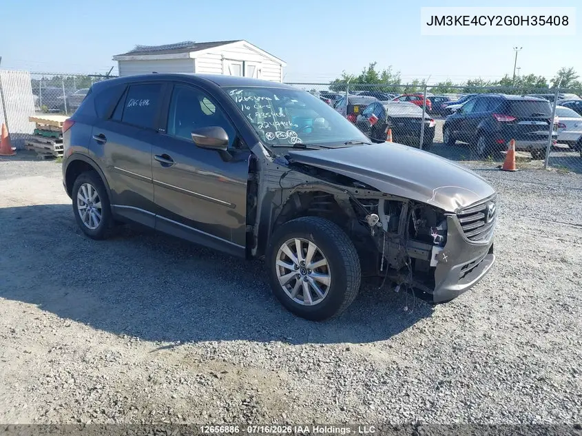 2016 Mazda Cx-5 Gs VIN: JM3KE4CY2G0H35408 Lot: 12656886