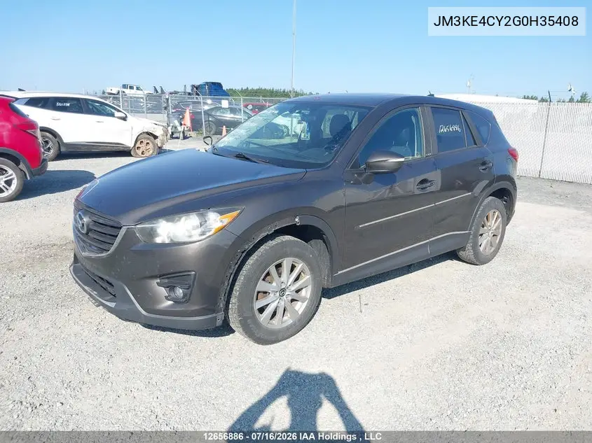 2016 Mazda Cx-5 Gs VIN: JM3KE4CY2G0H35408 Lot: 12656886