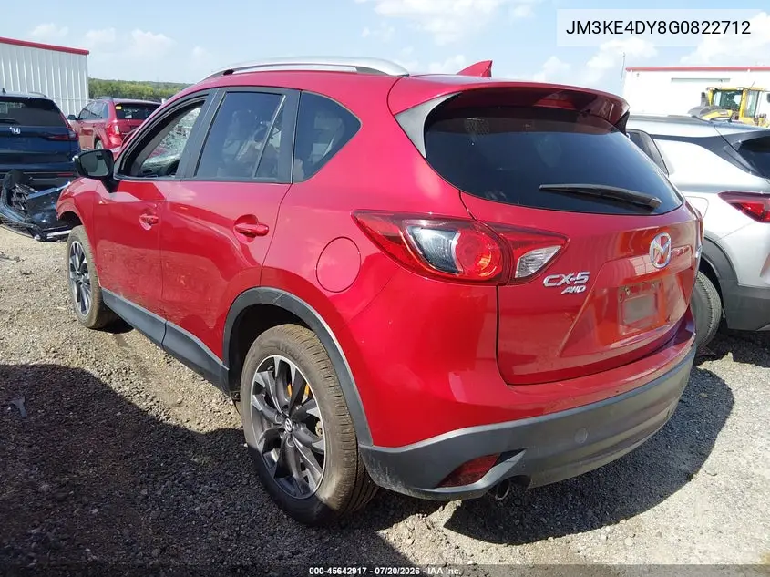 2016 Mazda Cx-5 Grand Touring VIN: JM3KE4DY8G0822712 Lot: 45642917