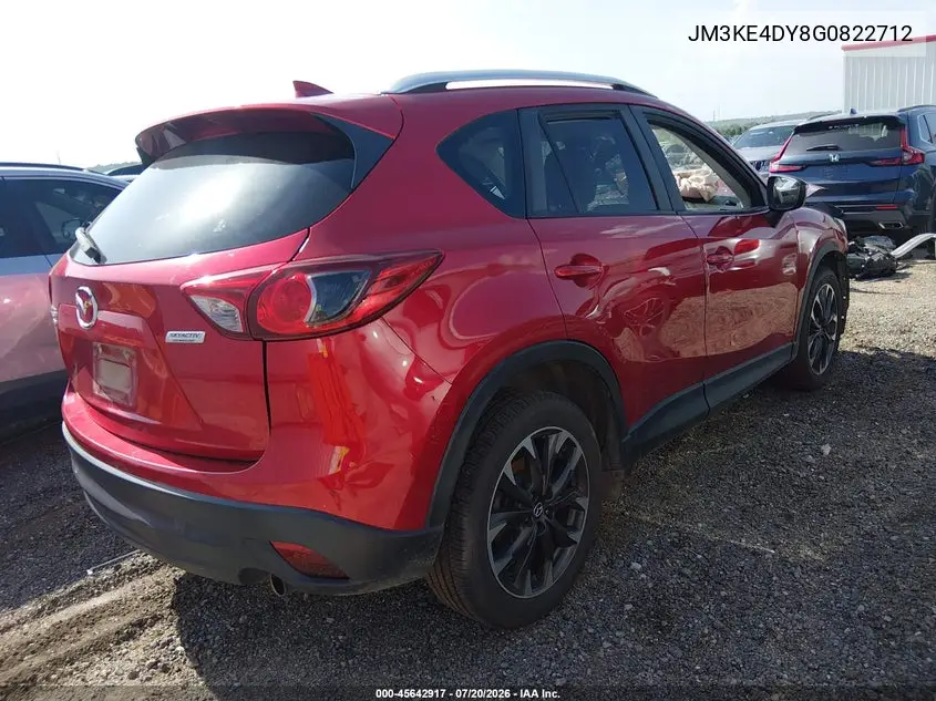 2016 Mazda Cx-5 Grand Touring VIN: JM3KE4DY8G0822712 Lot: 45642917