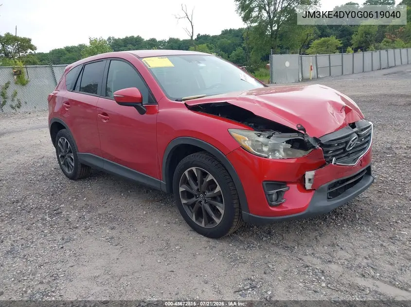 2016 Mazda Cx-5 Grand Touring VIN: JM3KE4DY0G0619040 Lot: 45672815