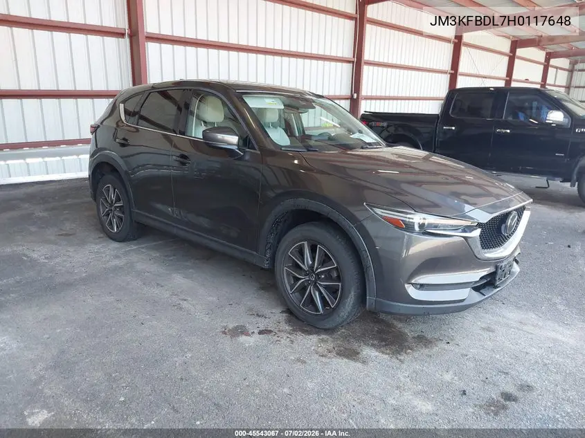 2017 Mazda Cx-5 Grand Touring VIN: JM3KFBDL7H0117648 Lot: 45543067