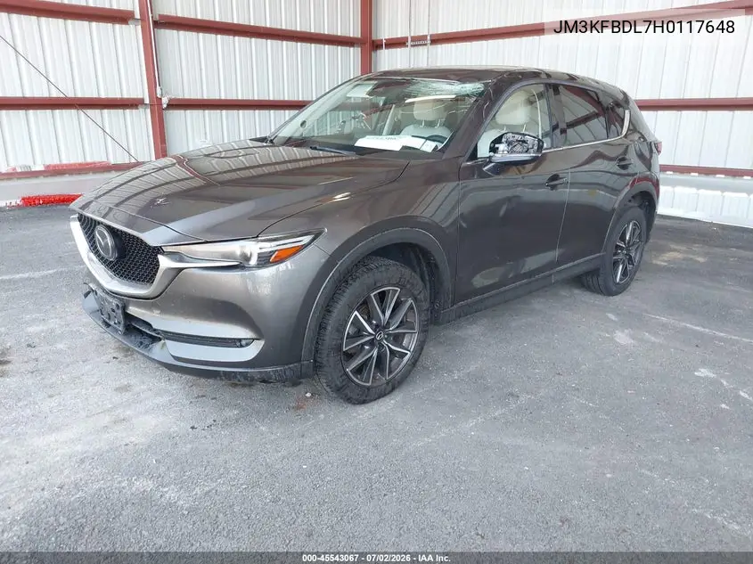 2017 Mazda Cx-5 Grand Touring VIN: JM3KFBDL7H0117648 Lot: 45543067