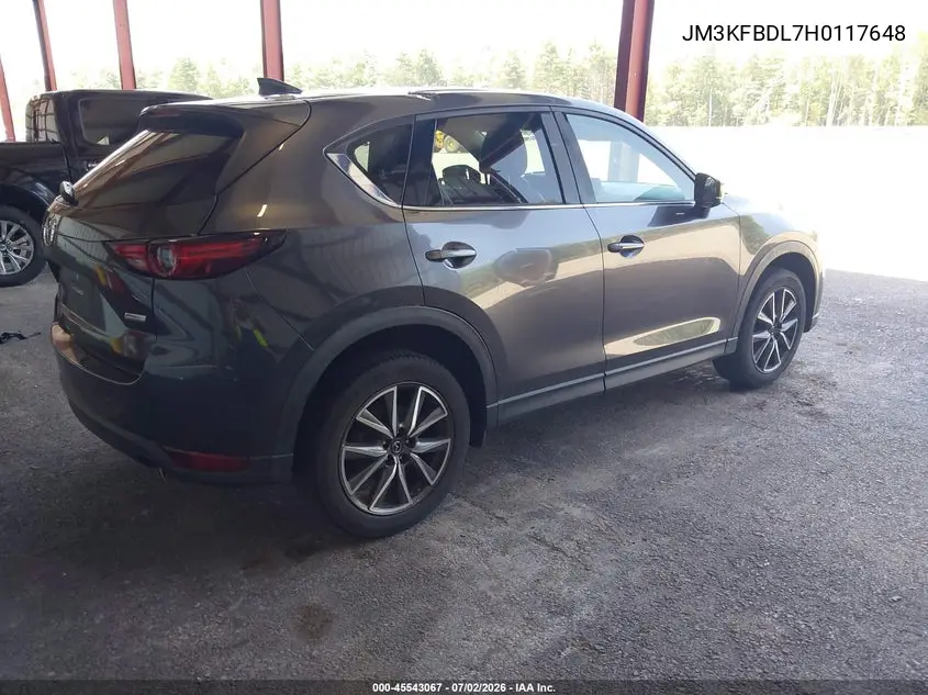 2017 Mazda Cx-5 Grand Touring VIN: JM3KFBDL7H0117648 Lot: 45543067