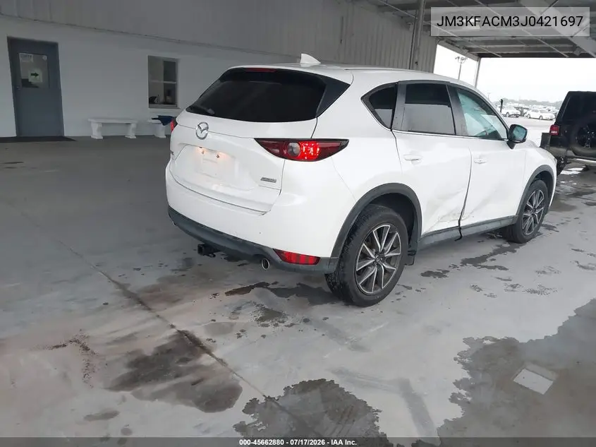 2018 Mazda Cx-5 Touring VIN: JM3KFACM3J0421697 Lot: 45662880