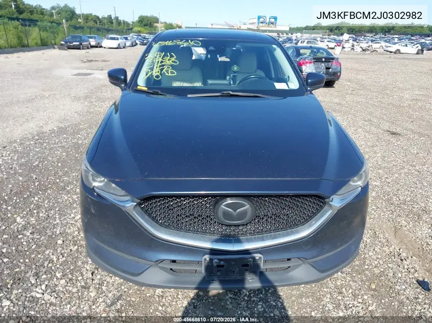 2018 Mazda Cx-5 Touring VIN: JM3KFBCM2J0302982 Lot: 45668610