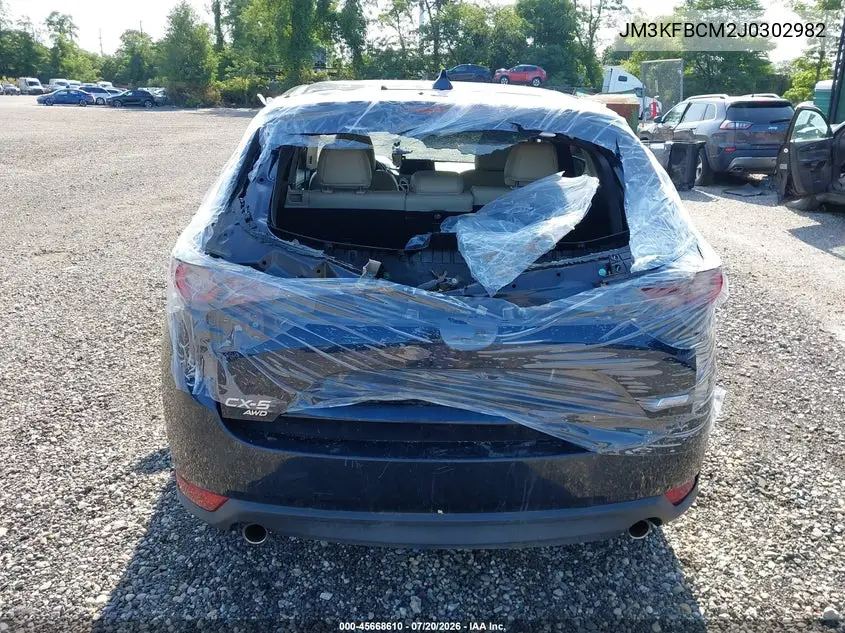 2018 Mazda Cx-5 Touring VIN: JM3KFBCM2J0302982 Lot: 45668610