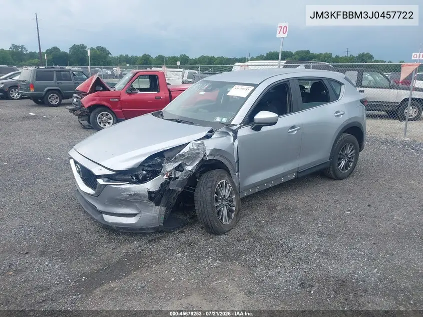 2018 Mazda Cx-5 Sport VIN: JM3KFBBM3J0457722 Lot: 45679253