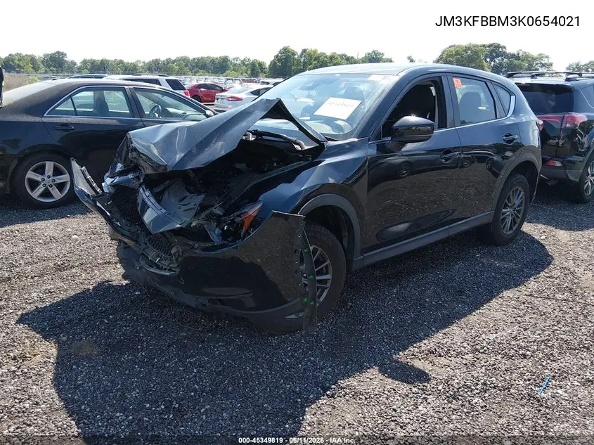 2019 Mazda Cx-5 Sport VIN: JM3KFBBM3K0654021 Lot: 45349819
