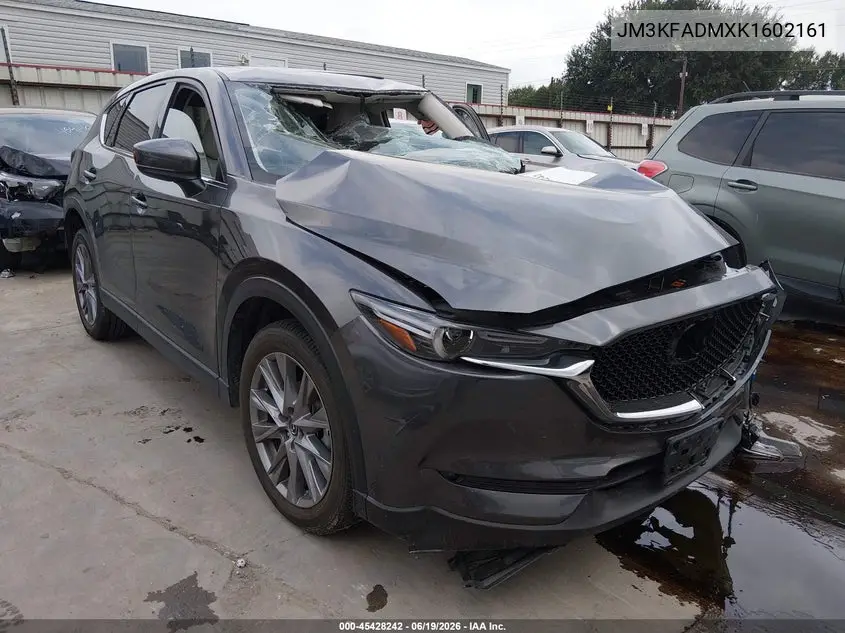 2019 Mazda Cx-5 Grand Touring VIN: JM3KFADMXK1602161 Lot: 45428242