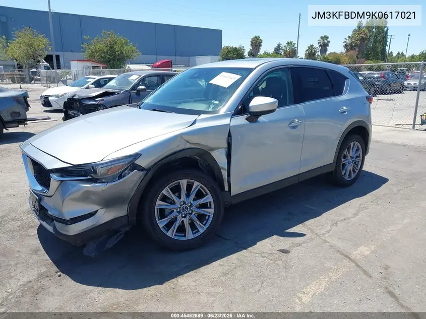 2019 Mazda Cx-5 Grand Touring VIN: JM3KFBDM9K0617021 Lot: 45462689