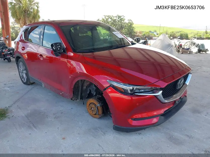 2019 Mazda Cx-5 Signature W/Diesel VIN: JM3KFBE25K0653706 Lot: 45643992