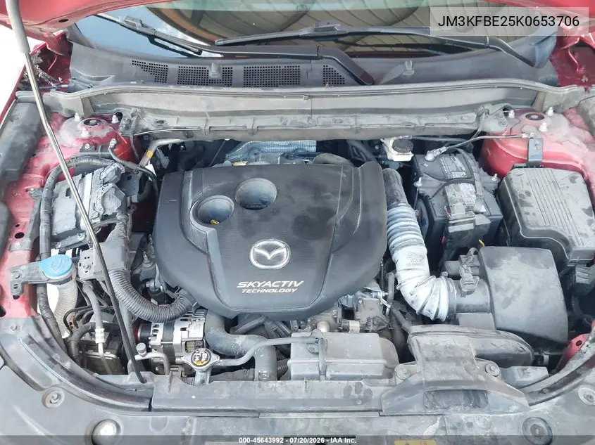 2019 Mazda Cx-5 Signature W/Diesel VIN: JM3KFBE25K0653706 Lot: 45643992