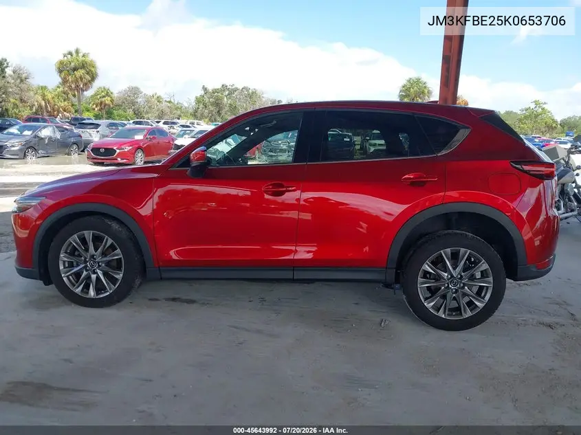 2019 Mazda Cx-5 Signature W/Diesel VIN: JM3KFBE25K0653706 Lot: 45643992
