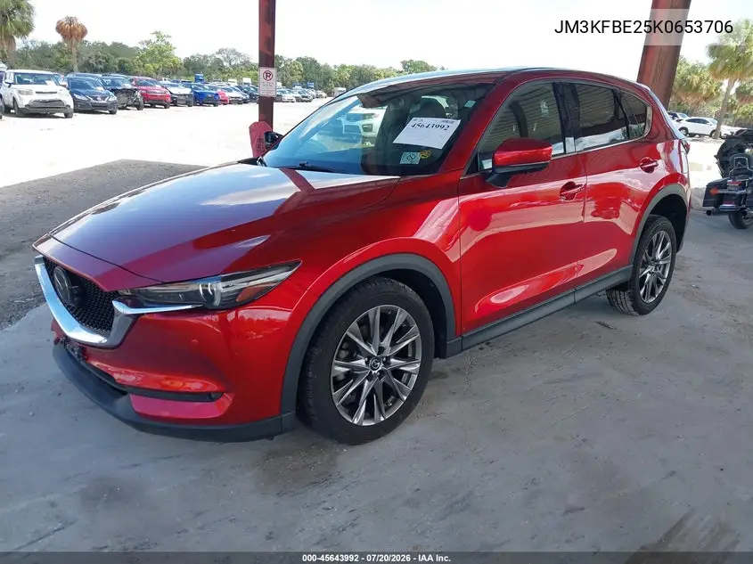 2019 Mazda Cx-5 Signature W/Diesel VIN: JM3KFBE25K0653706 Lot: 45643992