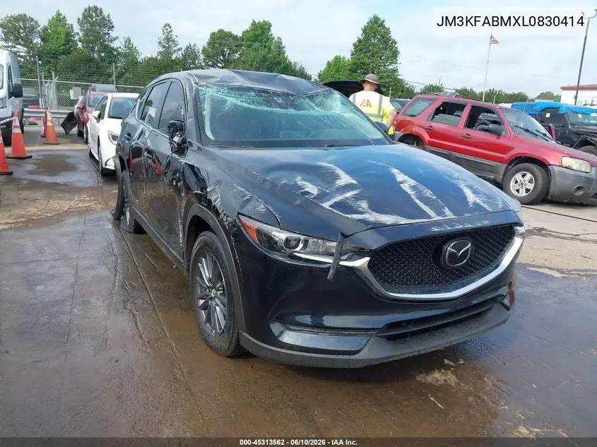 2020 Mazda Cx-5 Sport VIN: JM3KFABMXL0830414 Lot: 45313562