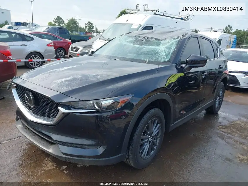 2020 Mazda Cx-5 Sport VIN: JM3KFABMXL0830414 Lot: 45313562