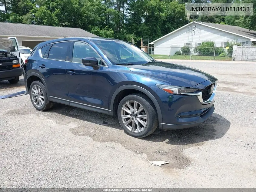 2020 Mazda Cx-5 Grand Touring Reserve VIN: JM3KFBAY6L0818433 Lot: 45548868