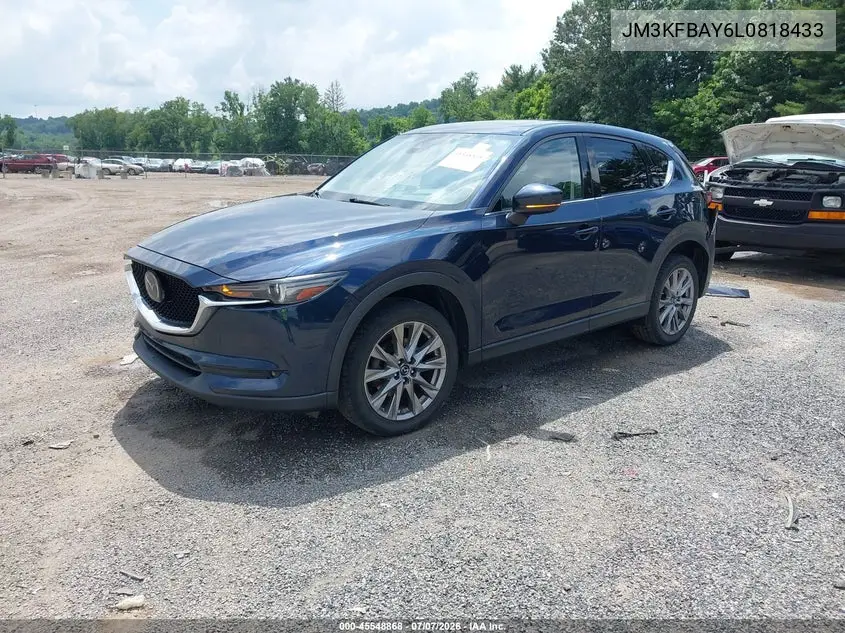 2020 Mazda Cx-5 Grand Touring Reserve VIN: JM3KFBAY6L0818433 Lot: 45548868