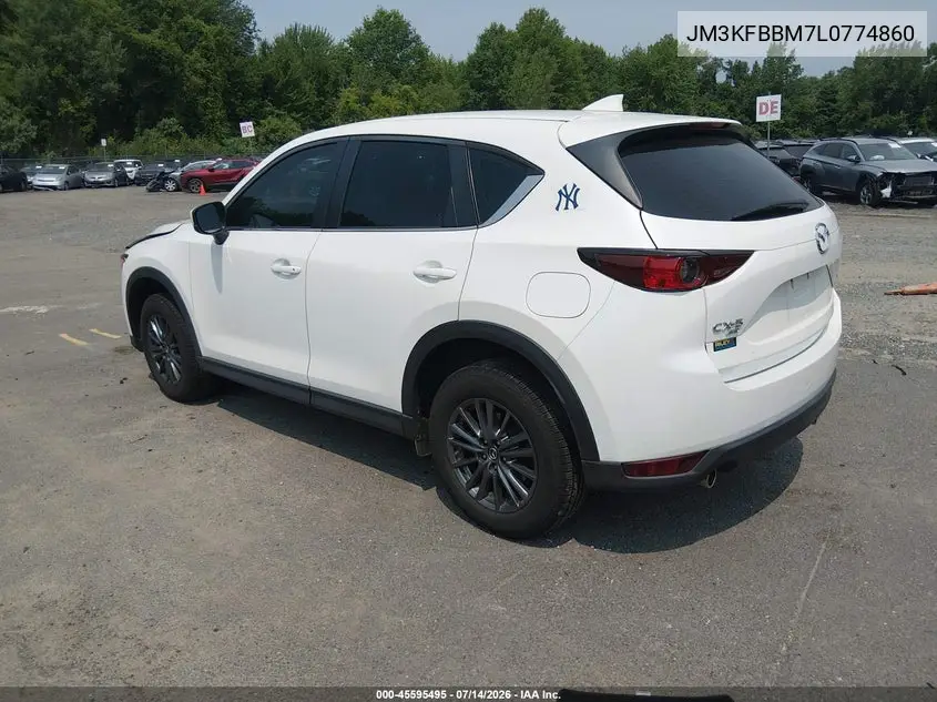 2020 Mazda Cx-5 Sport VIN: JM3KFBBM7L0774860 Lot: 45595495