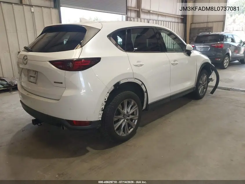 2020 Mazda Cx-5 Grand Touring VIN: JM3KFADM8L0737081 Lot: 45629718