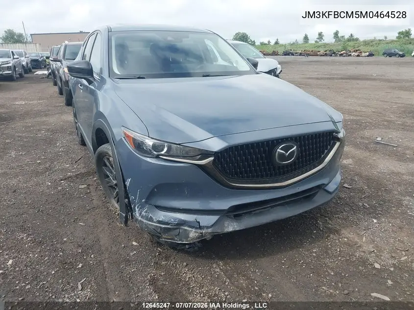 2021 Mazda Cx-5 Touring VIN: JM3KFBCM5M0464528 Lot: 12645247