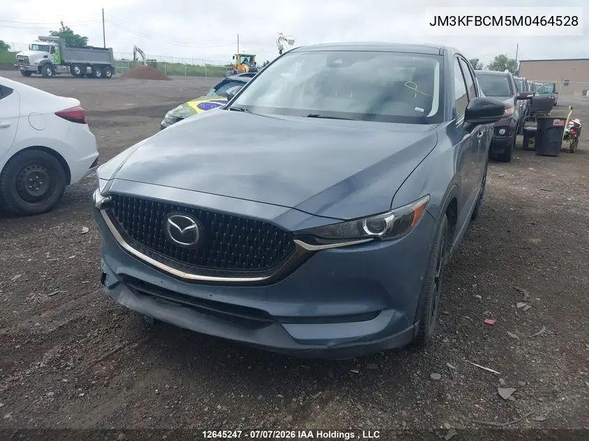2021 Mazda Cx-5 Touring VIN: JM3KFBCM5M0464528 Lot: 12645247