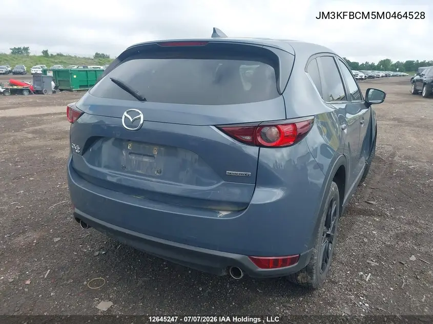2021 Mazda Cx-5 Touring VIN: JM3KFBCM5M0464528 Lot: 12645247