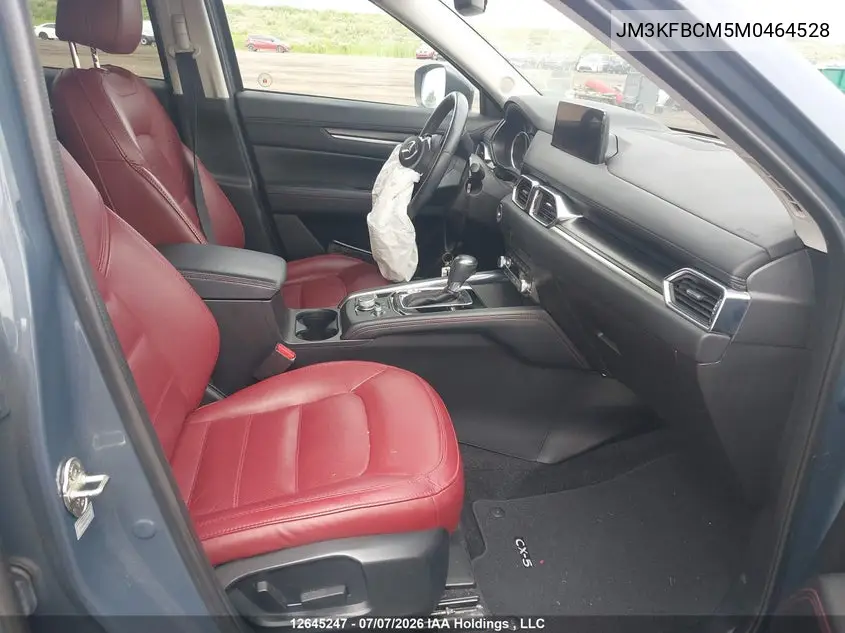 2021 Mazda Cx-5 Touring VIN: JM3KFBCM5M0464528 Lot: 12645247