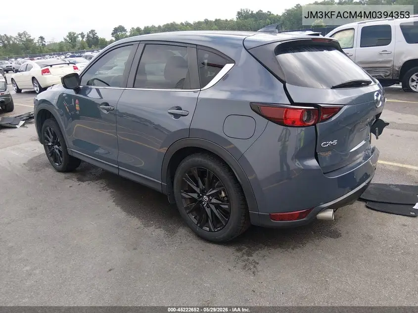 2021 Mazda Cx-5 Carbon Edition VIN: JM3KFACM4M0394353 Lot: 45222652