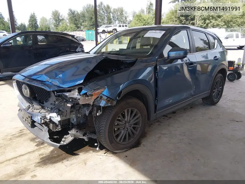 2021 Mazda Cx-5 Touring VIN: JM3KFBCM6M1491991 Lot: 45446230